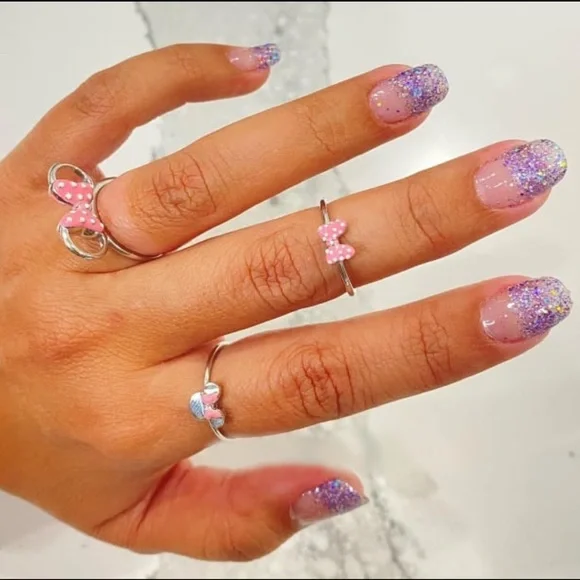 *Retired* Color Street: Lavish Lavender | Purple Glitter Sparkles Clear Overlay - Picture 7 of 15